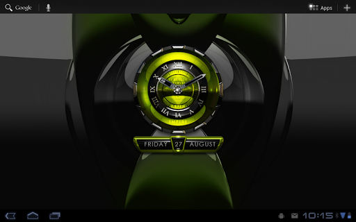 【免費娛樂App】Green Empire Clock Widget-APP點子