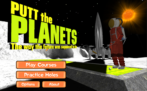 Android application Putt the Planets screenshort