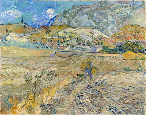 Landscape at Saint-Rémy (Enclosed Field with Peasant)