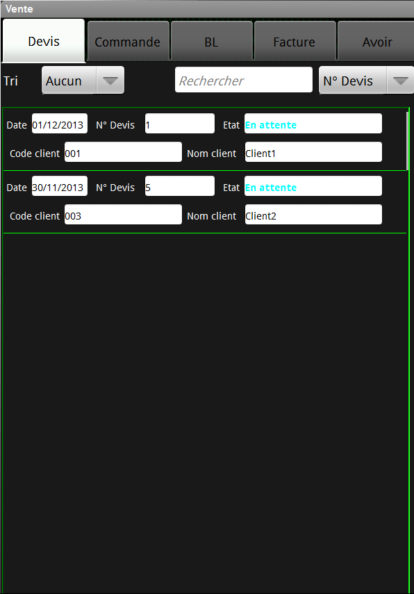 Plutus Quotations Invoices Screen 3