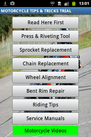 Motorcycle Tips Free Trial