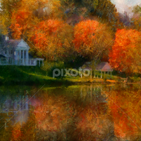 reflections of past by Scott Bennett - Painting All Painting