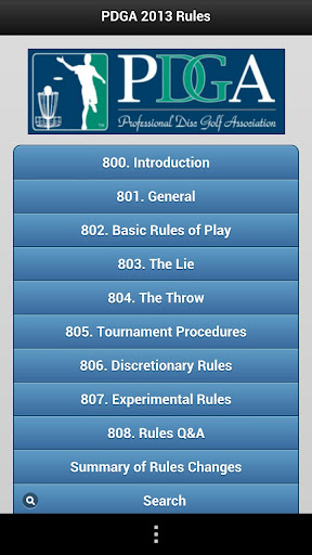 PDGA Mobile Rules