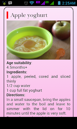 Free Baby Food Recipes