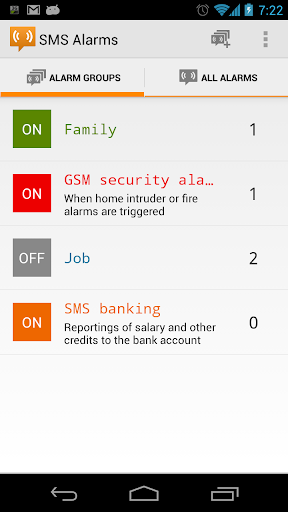 SMS Alarms