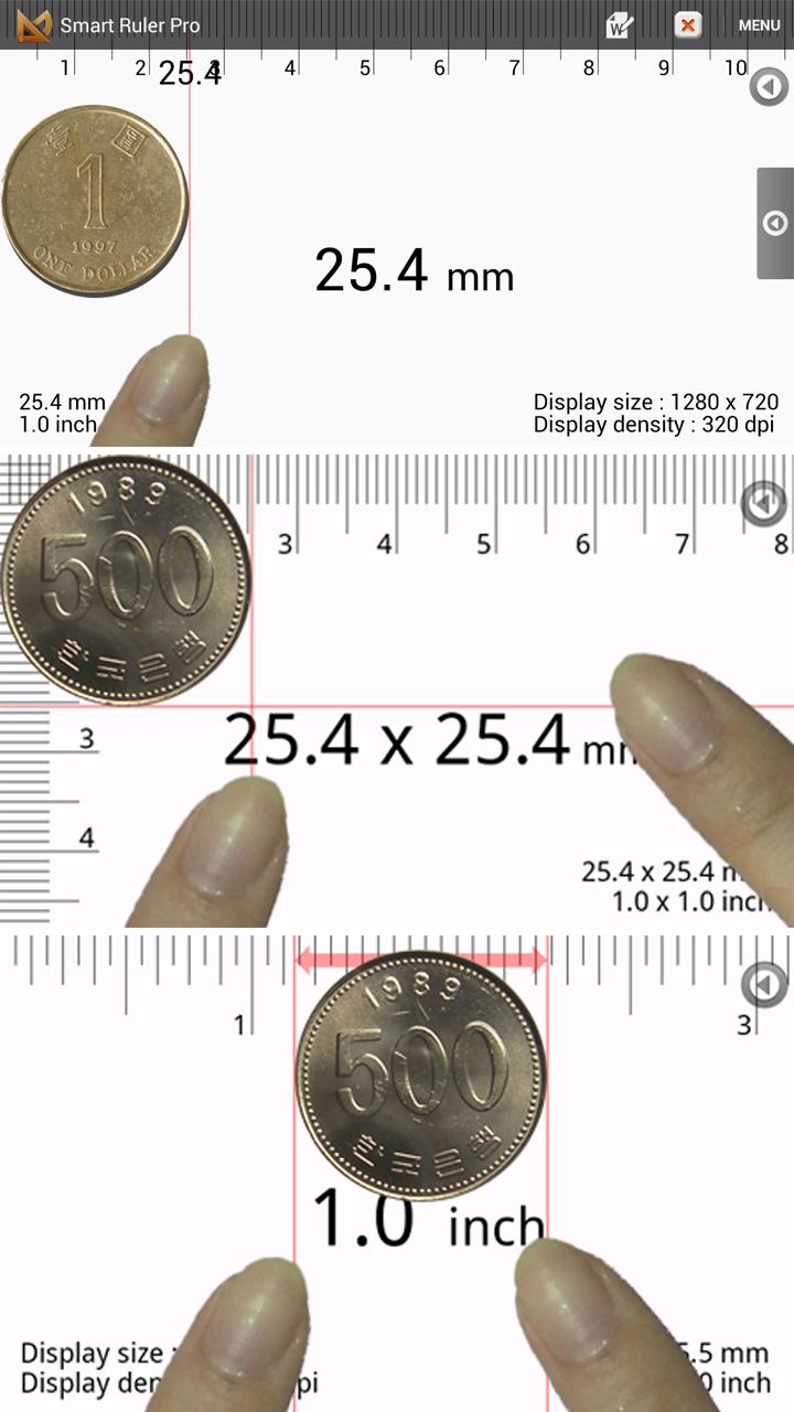 Android application Smart Ruler Pro screenshort