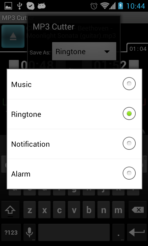 MP3 Cutter Pro - screenshot