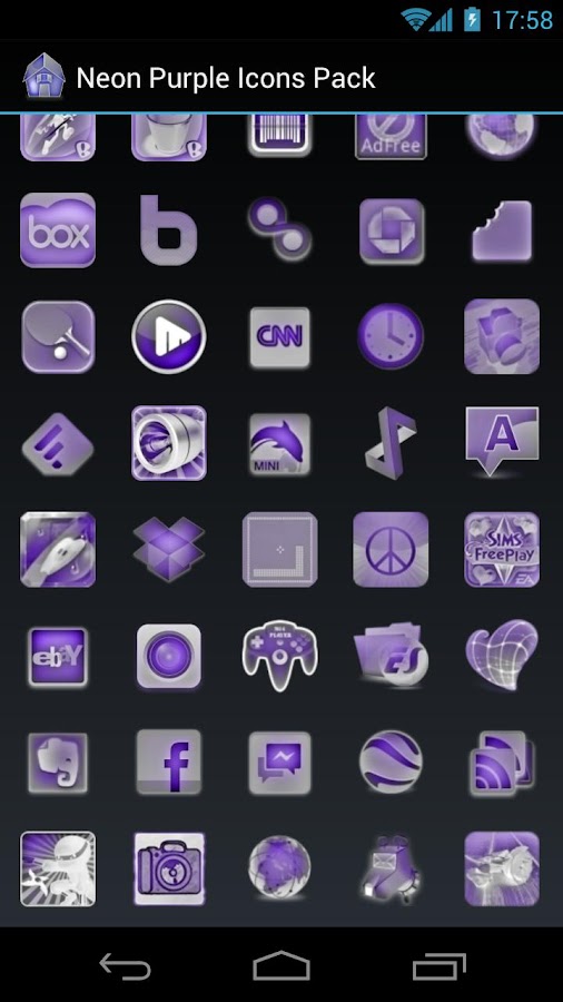 Neon Purple Icons Pack ADW GO Android Apps on Google Play
