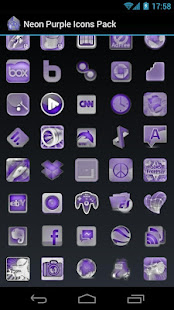 Neon Purple Icons Pack -ADW GO(圖3)-速報App