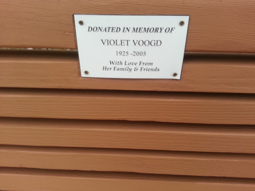 Violet Voogd Memorial Bench