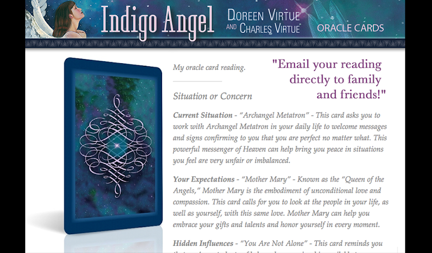 Indigo Angel Oracle Cards Screen 3