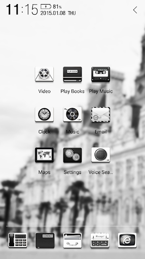 【免費個人化App】Classic black Atom Iconpack-APP點子