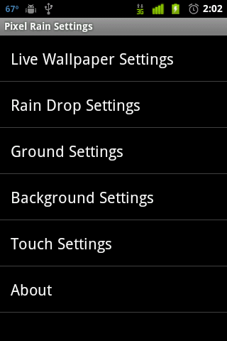 Pixel Rain Live Wallpaper