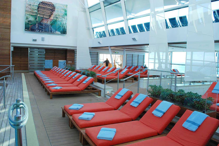 The pool deck on Celebrity Silhouette.