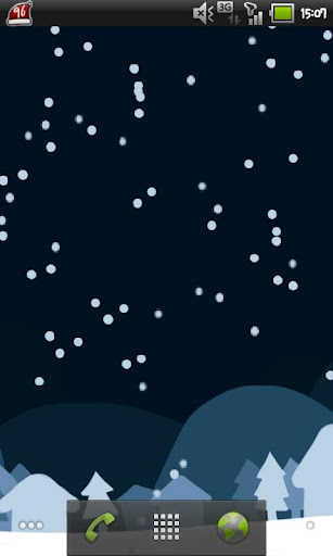 [X-mas] Snowy Wallpaper 1 Blue