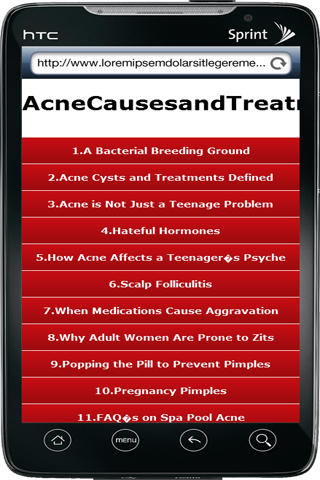 Acne Causes and Treatments