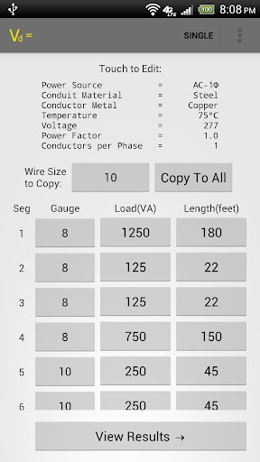 Real Voltage Drop Series