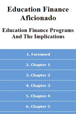 Education Finance Aficionado