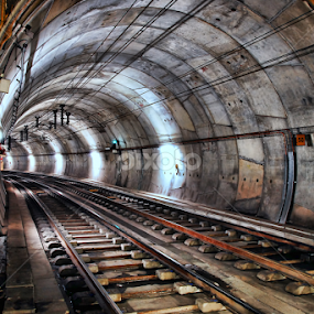 The tunnel by Antonio Amen - Transportation Railway Tracks