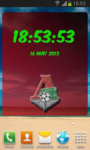 Lokomotiv Moscow Digital Clock