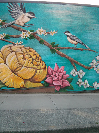 Peonies Mural