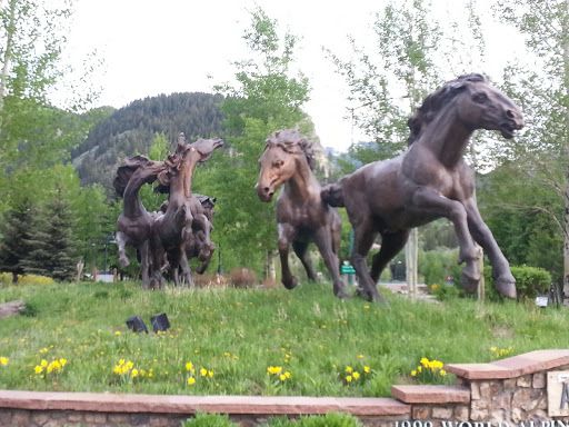 Bronze Horses in Avon Colorado