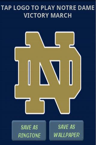 Android application Notre Dame Ringtone/Wallpaper screenshort