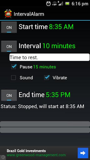 Interval Alarm Free