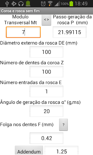 Coroa e rosca sem fim