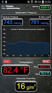 Android application MeteoStation screenshot
