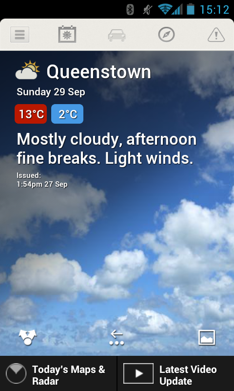 MetService - screenshot