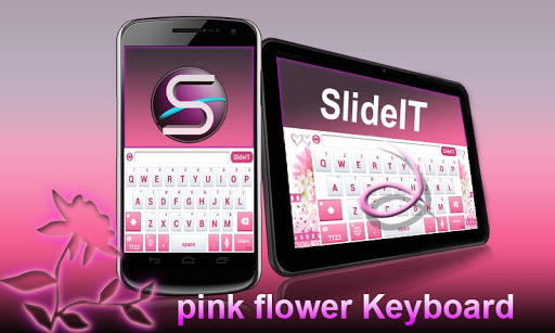 SlideIT Pink Flower Skin