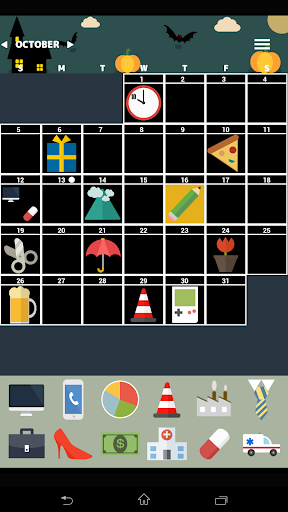 【免費生活App】Flat Stamp Calendar(Trial)-APP點子