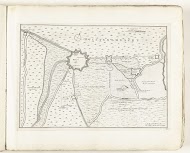 Plattegrond van Hulst, ca. 1702