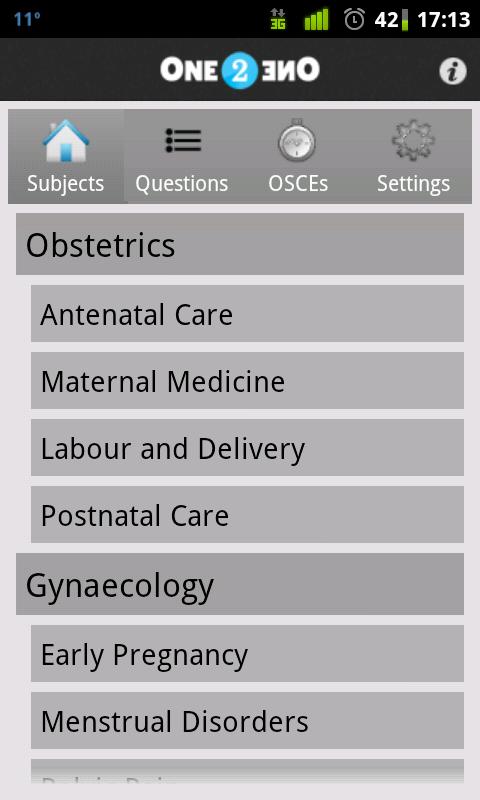 Obstetrics and Gynaecology Aid Screen 1