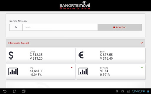 Banorte Movil for Tablet