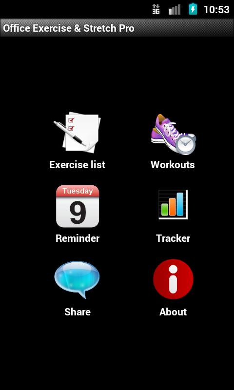 Android application Office Exercise &amp; Stretch screenshort