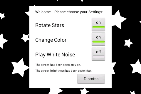 Baby Night Light Stars Screen 3