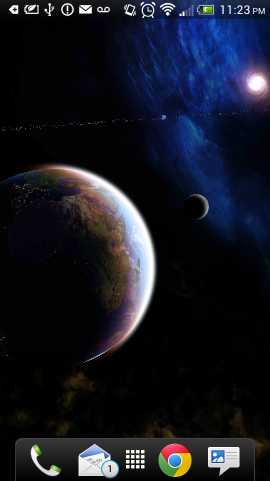 3D Space Live Wallpaper Pro Screen 2