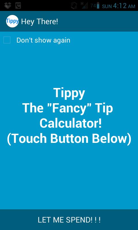 Android application Tippy Pro (Fancy Tip Calc...) screenshort