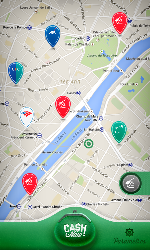 Android application Cash Now - ATM Locator screenshort