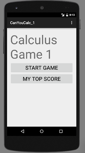 Calculus Game 1