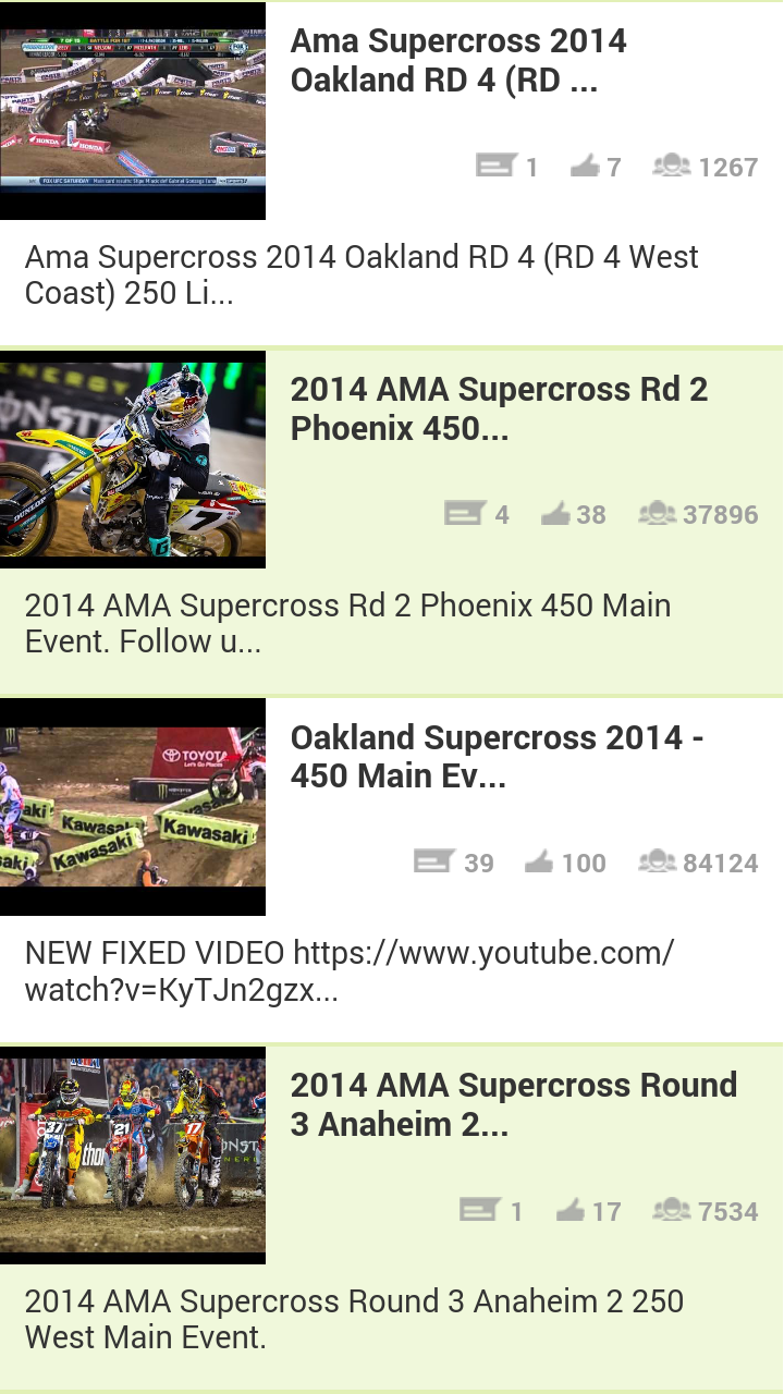 AMA Supercross Videos Donate Screen 3