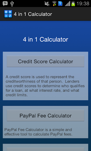 Awesome 4 in 1 Calculator