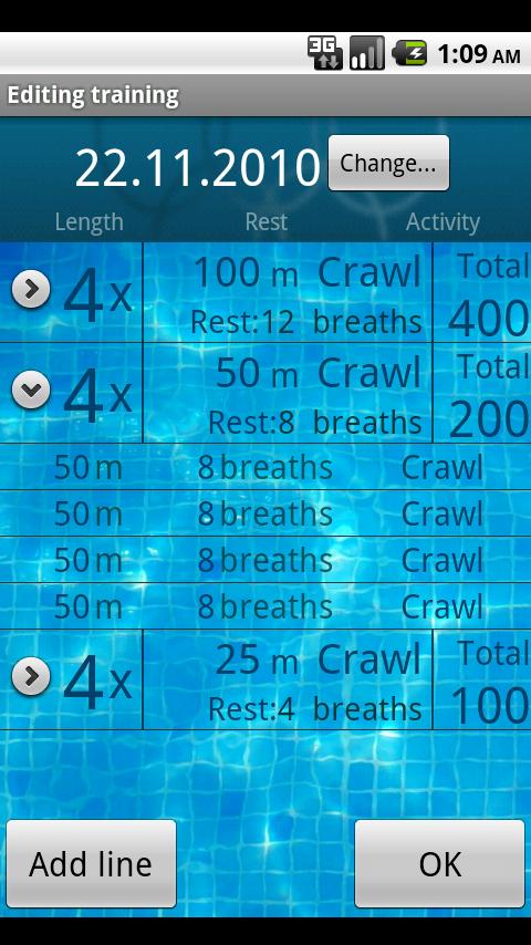 Swim a Mile Pro Screen 2