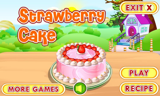 Strawberry Cake Cooking