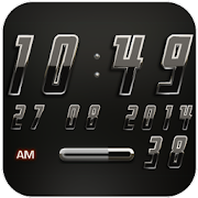 Digi Clock Widget Black Cobra