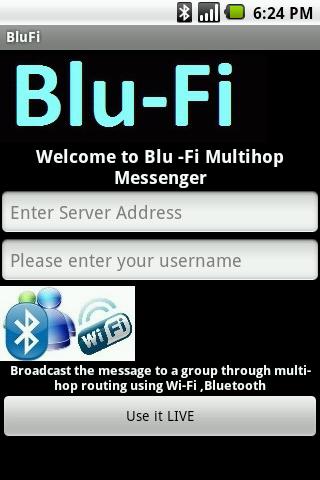 BLU-FI Messenger