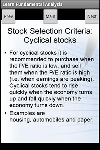 Stocks Fundamental Analysis Screen 3