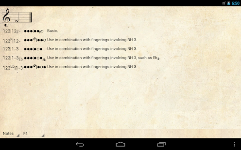 eOboeFingerings Screenshots 2